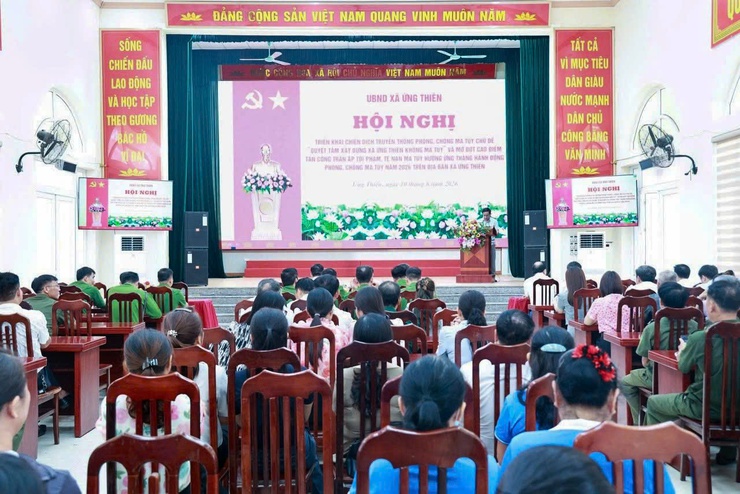 XÃ ỨNG THIÊN PHÁT ĐỘNG CHIẾN DỊCH TRUYỀN THÔNG PHÒNG, CHỐNG MA TÚY NĂM 2026- Ảnh 1.