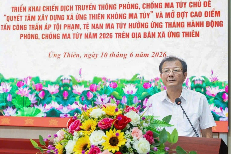 XÃ ỨNG THIÊN PHÁT ĐỘNG CHIẾN DỊCH TRUYỀN THÔNG PHÒNG, CHỐNG MA TÚY NĂM 2026- Ảnh 3.