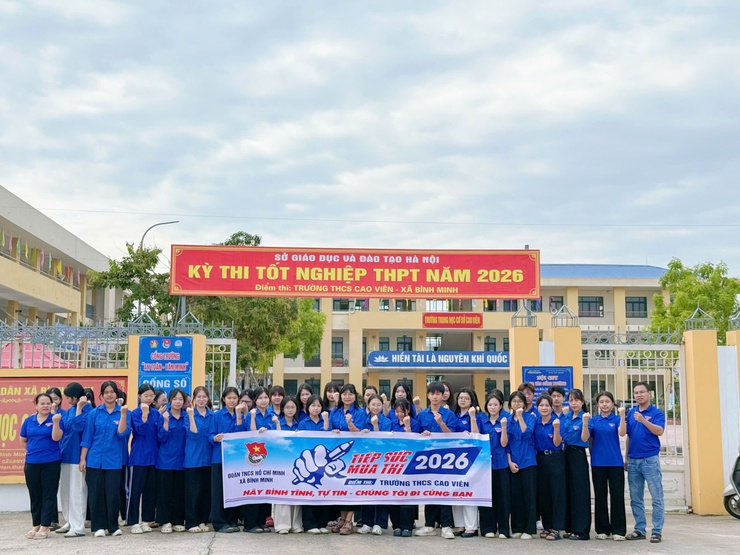 Điểm thi trường THCS Cao Viên sẵn sàng cho Kỳ thi tốt nghiệp THPT năm 2026- Ảnh 3.