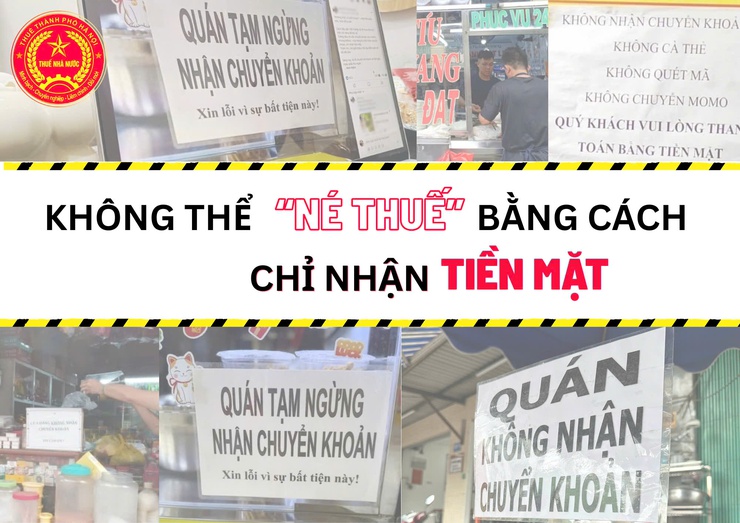 UBND PHƯỜNG CỬA NAM XIN THÔNG BÁO: KHÔNG THỂ “NÉ THUẾ” BẰNG CÁCH CHỈ NHẬN TIỀN MẶT- Ảnh 1.