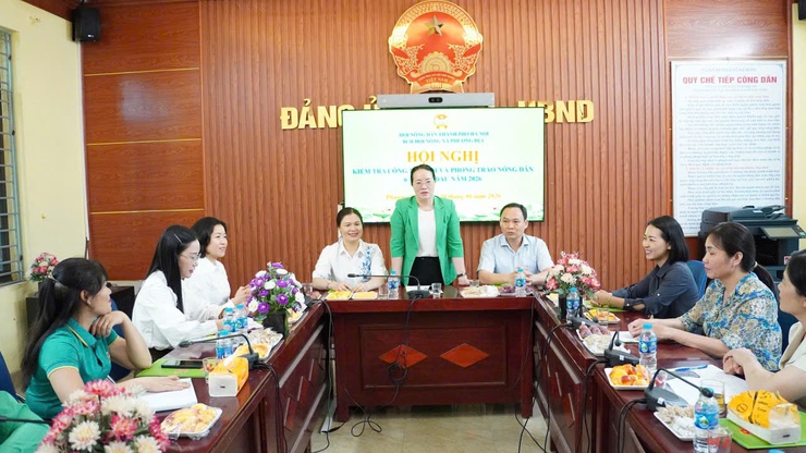 CHỦ TỊCH HỘI NÔNG DÂN THÀNH PHỐ HÀ NỘI LÀM VIỆC TẠI PHƯỢNG DỰC: ĐẨY MẠNH CHUYỂN ĐỔI SỐ, NHÂN RỘNG MÔ HÌNH KINH TẾ HIỆU QUẢ- Ảnh 1.