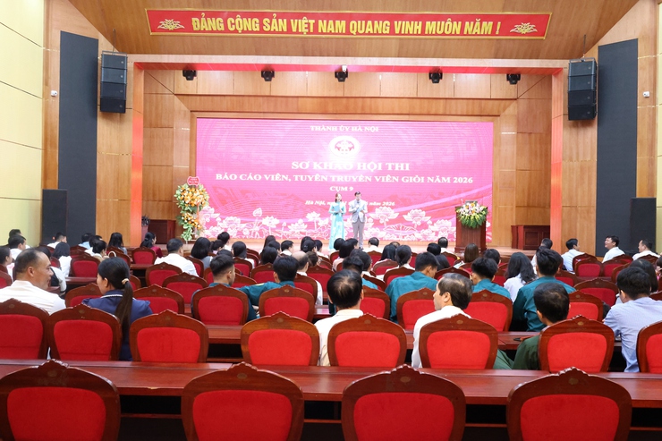 Xã Hòa Phú: Xuất sắc giành giải Ba tại Hội thi Báo cáo viên, tuyên truyền viên giỏi thành phố Hà Nội năm 2026 - Cụm thi số 9- Ảnh 1.