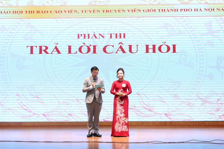 Xã Hòa Phú: Xuất sắc giành giải Ba tại Hội thi Báo cáo viên, tuyên truyền viên giỏi thành phố Hà Nội năm 2026 - Cụm thi số 9- Ảnh 7.