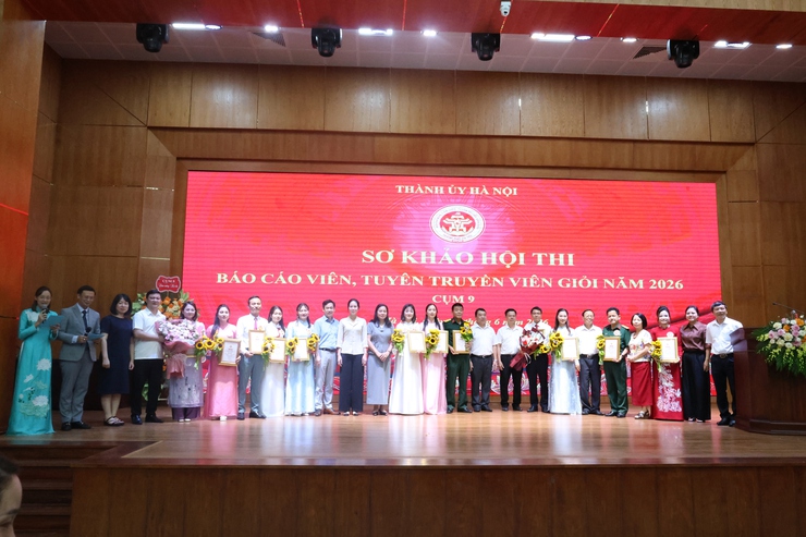Xã Hòa Phú: Xuất sắc giành giải Ba tại Hội thi Báo cáo viên, tuyên truyền viên giỏi thành phố Hà Nội năm 2026 - Cụm thi số 9- Ảnh 9.