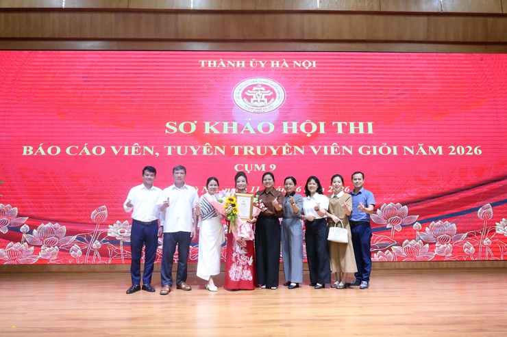 Xã Hòa Phú: Xuất sắc giành giải Ba tại Hội thi Báo cáo viên, tuyên truyền viên giỏi thành phố Hà Nội năm 2026 - Cụm thi số 9- Ảnh 12.