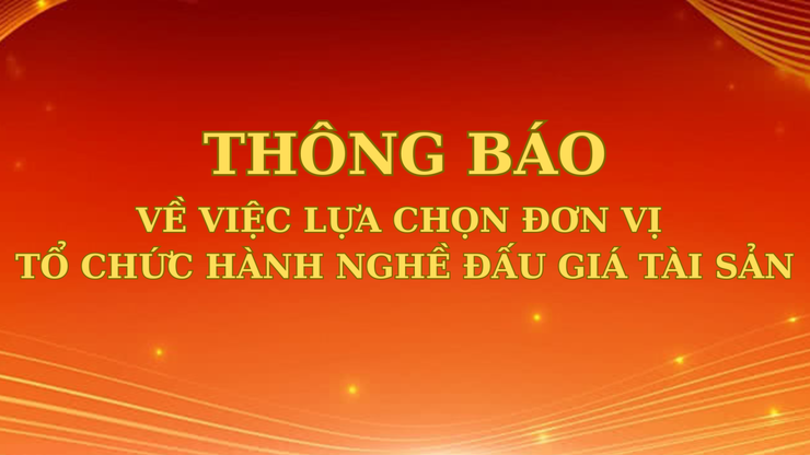 Thông báo lựa chọn tổ chức hành nghề đấu giá tài sản- Ảnh 1.