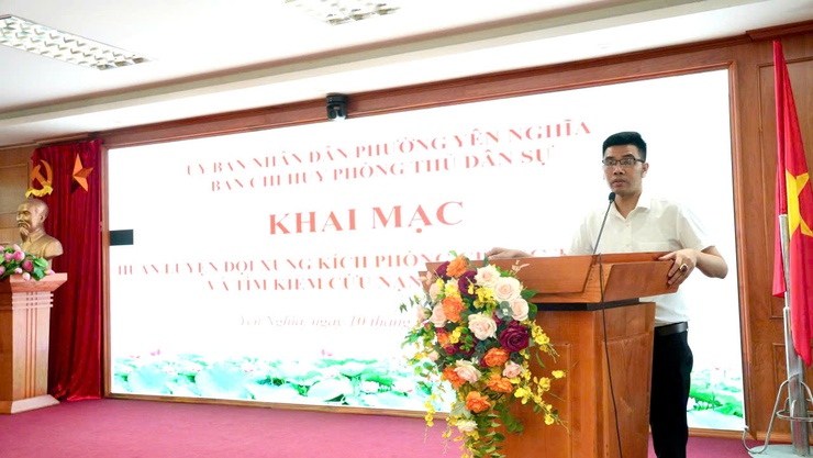Phường Yên Nghĩa khai mạc huấn luyện đội xung kích phòng, chống thiên tai và tìm kiếm cứu nạn năm 2026- Ảnh 1.