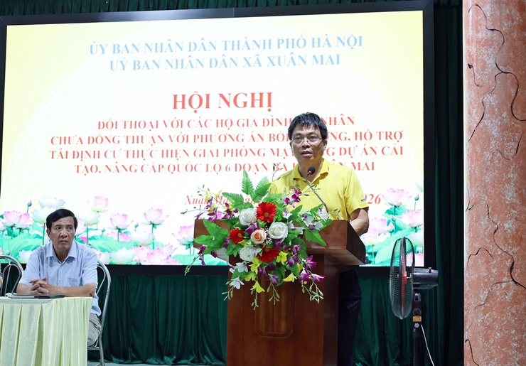 Xuân Mai đối thoại với các hộ dân chưa đồng thuận phương án bồi thường, hỗ trợ tái định cư Dự án cải tạo, nâng cấp Quốc lộ 6- Ảnh 9.