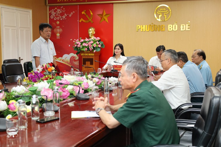 Lễ ra mắt và công bố Quyết định thành lập Chi hội CCB cơ quan Đảng uỷ - UBND phường Bồ Đề- Ảnh 5.