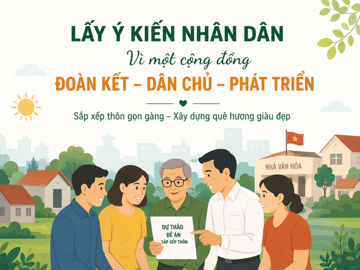 Xã Tam Hưng tổ chức lấy ý kiến Nhân dân về dự thảo Đề án sắp xếp thôn- Ảnh 1.