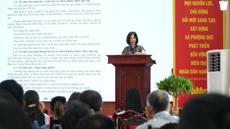 Phượng Dực triển khai lấy ý kiến Nhân dân về việc sắp xếp thôn trên địa bàn xã năm 2026- Ảnh 1.