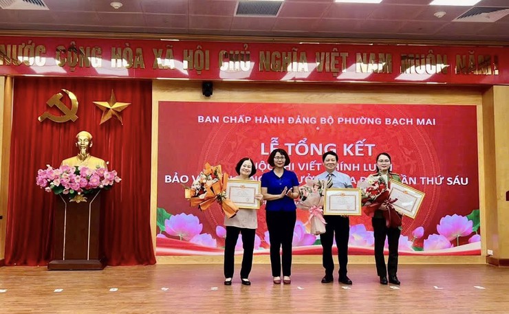 PHƯỜNG BẠCH MAI TỔNG KẾT CUỘC THI CHÍNH LUẬN BẢO VỆ NỀN TẢNG TƯ TƯỞNG CỦA ĐẢNG LẦN THỨ SÁU, NĂM 2026- Ảnh 3.