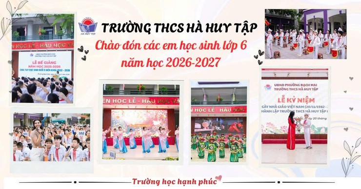 THÔNG TIN TUYỂN SINH NĂM HỌC 2026-2027 : THCS HÀ HUY TẬP RỘNG MỞ CHỜ ĐÓN CÁC EM HỌC SINH!- Ảnh 2.