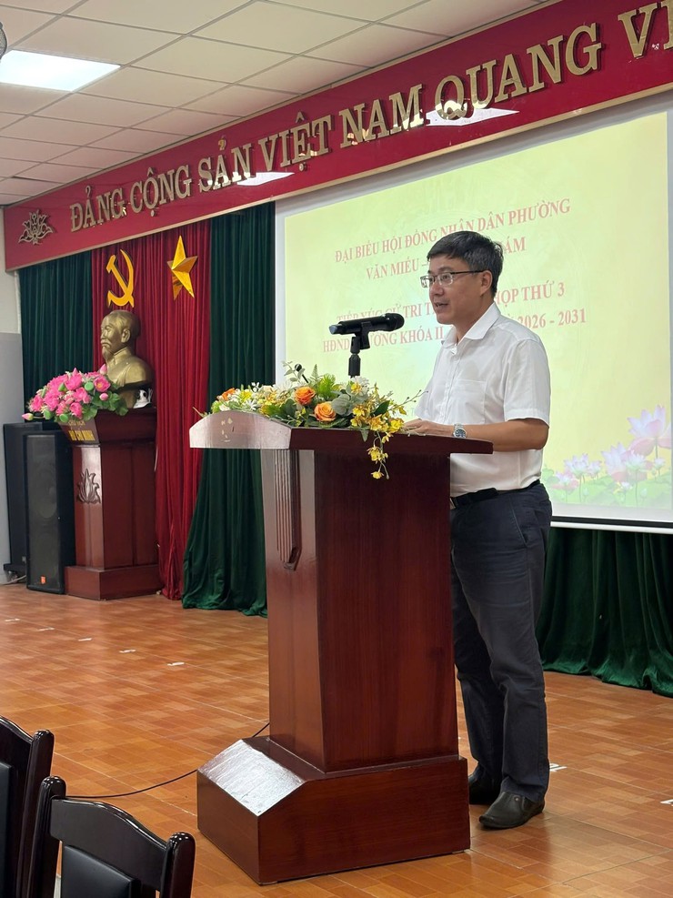 ĐƠN VỊ BẦU CỬ SỐ 3, 4 PHƯỜNG VĂN MIẾU - QUỐC TỬ GIÁM TỔ CHỨC HỘI NGHỊ TIẾP XÚC CỬ TRI TRƯỚC KỲ HỌP THỨ 3 HĐND PHƯỜNG KHÓA II, NHIỆM KỲ 2026 - 2031- Ảnh 2.