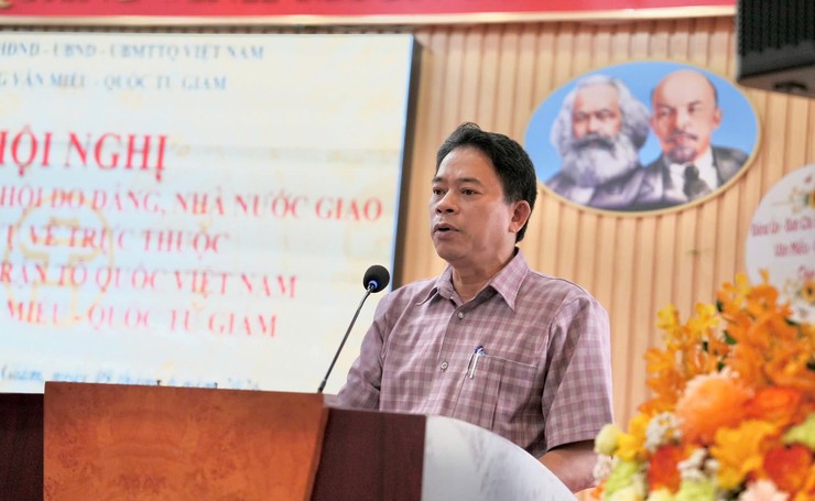ỦY BAN MTTQ VIỆT NAM PHƯỜNG VĂN MIẾU - QUỐC TỬ GIÁM TIẾP NHẬN CÁC TỔ CHỨC XÃ HỘI QUẦN CHÚNG- Ảnh 2.
