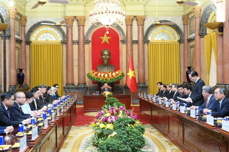 Tổng Bí thư, Chủ tịch nước Tô Lâm tiếp Trưởng đoàn các nước, chuyên gia, học giả và đại diện các tổ chức quốc tế tham dự Diễn đàn Tương lai ASEAN 2026- Ảnh 2.
