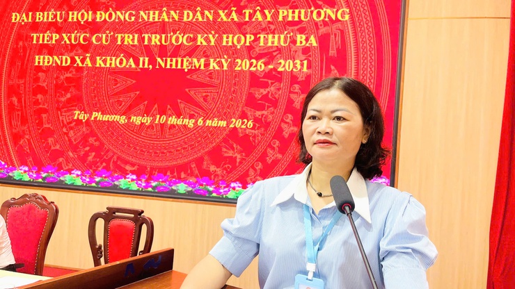 HĐND XÃ TÂY PHƯƠNG TỔ CHỨC TIẾP XÚC CỬ TRI ĐỒNG LOẠT TẠI 06 ĐƠN VỊ BẦU CỬ- Ảnh 6.