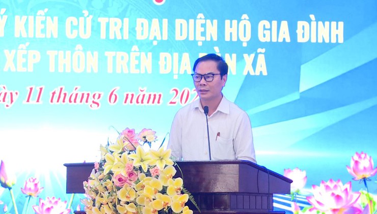 UBND xã Phúc Lộc tổ chức Hội nghị triển khai công tác lấy ý kiến cử tri đại diện hộ gia đình đối với Đề án sắp xếp thôn trên địa bàn- Ảnh 5.