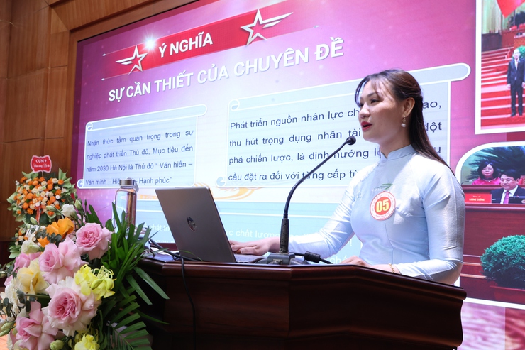 Sôi nổi Hội thi Báo cáo viên, Tuyên truyền viên giỏi tại Vân Đình- Ảnh 5.