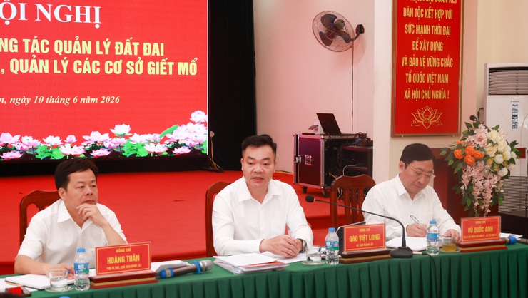 Đảng ủy xã Đại Xuyên nghe báo cáo công tác quản lý đất đai, trật tự xây dựng và quản lý các cơ sở giết mổ trên địa bàn- Ảnh 2.