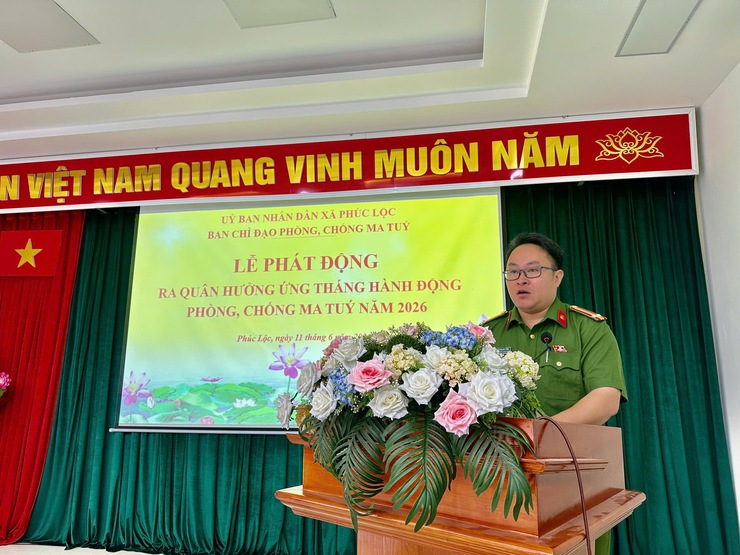 Ban Chỉ đạo phòng, chống ma túy xã Phúc Lộc tổ chức Lễ phát động ra quân hưởng ứng Tháng hành động phòng, chống ma túy năm 2026- Ảnh 3.