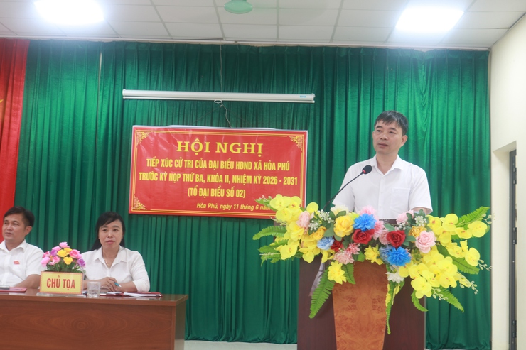 Tổ đại biểu số 2 HĐND xã Hòa Phú đã tổ chức hội nghị tiếp xúc cử tri tại thôn Yên Lạc- Ảnh 7.