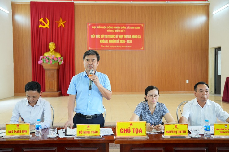 5 TỔ ĐẠI BIỂU HĐND XÃ KIM ANH TIẾP XÚC CỬ TRI TRƯỚC KỲ HỌP THỨ 3 HĐND XÃ KHÓA II, NHIỆM KỲ 2026 – 2031- Ảnh 3.