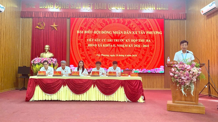 HĐND XÃ TÂY PHƯƠNG TỔ CHỨC TIẾP XÚC CỬ TRI ĐỒNG LOẠT TẠI 06 ĐƠN VỊ BẦU CỬ- Ảnh 5.