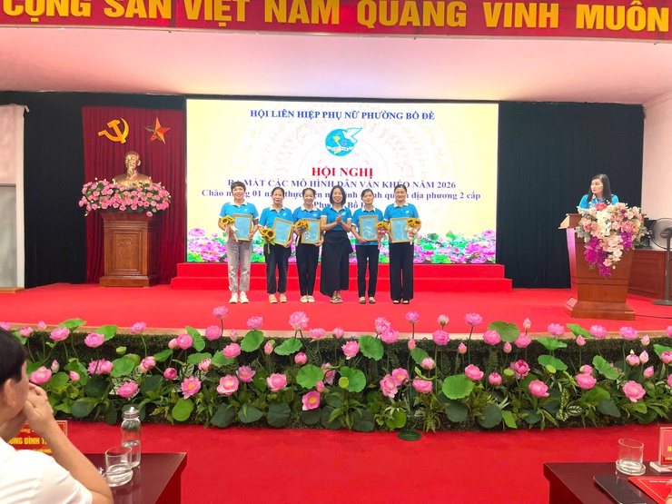  Hội liên hiệp phụ nữ phường Bồ Đề ra mắt các mô hình "Dân vận khéo" năm 2026- Ảnh 6.