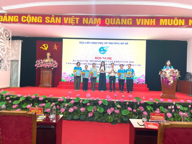  Hội liên hiệp phụ nữ phường Bồ Đề ra mắt các mô hình "Dân vận khéo" năm 2026- Ảnh 5.