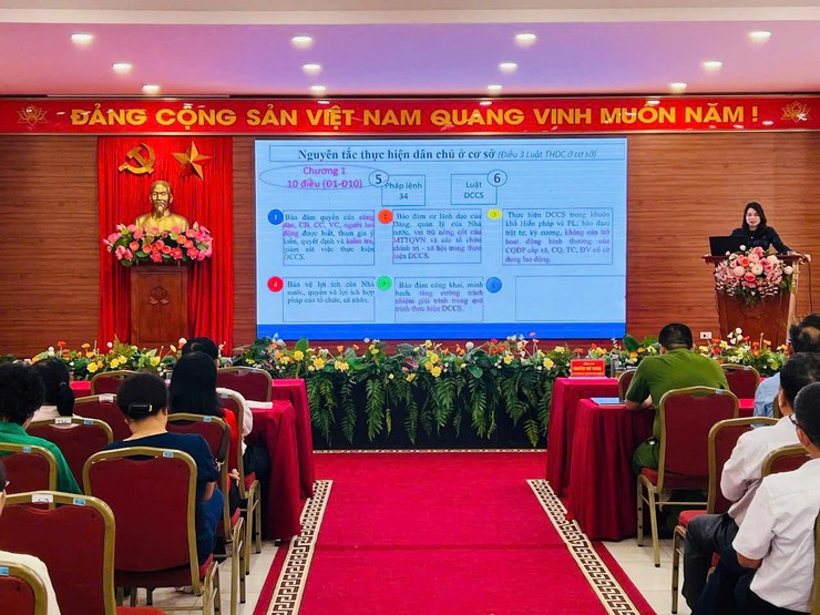 Hội nghị tuyên truyền Luật thực hiện dân chủ ở cơ sở- Ảnh 1.