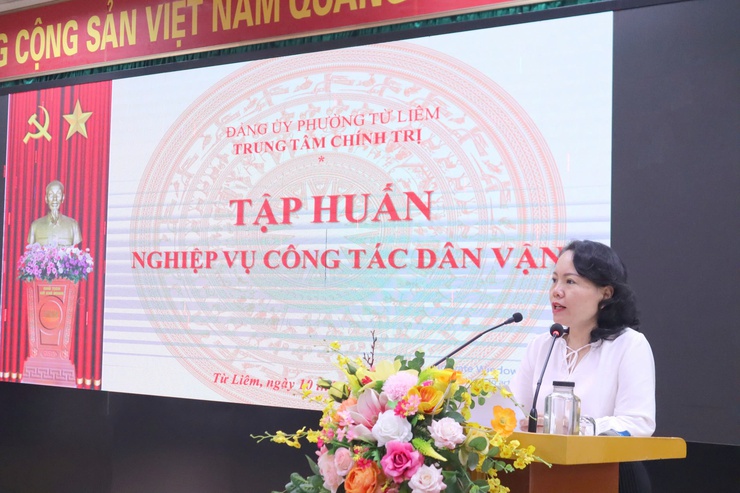 Bồi dưỡng nghiệp vụ công tác dân vận cho cán bộ cơ sở phường Từ Liêm năm 2026- Ảnh 2.