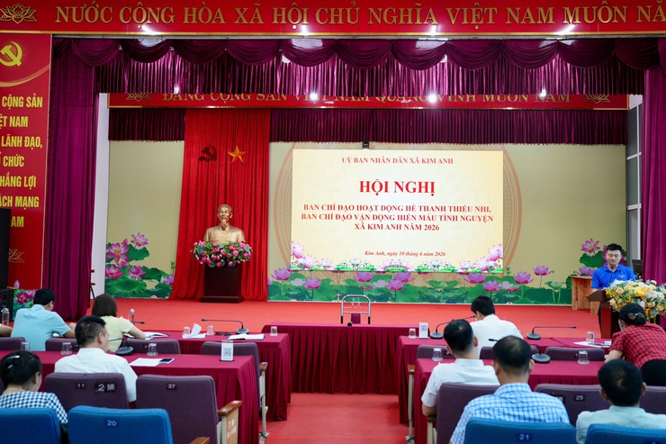 XÃ KIM ANH TRIỂN KHAI HOẠT ĐỘNG HÈ THANH THIẾU NHI VÀ KẾ HOẠCH HIẾN MÁU TÌNH NGUYỆN NĂM 2026- Ảnh 3.
