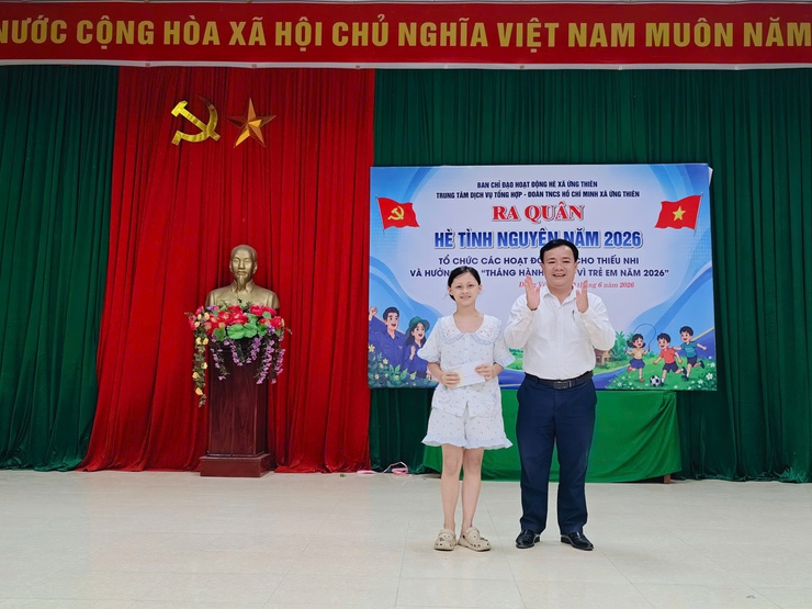XÃ ỨNG THIÊN RA QUÂN HÈ TÌNH NGUYỆN VÀ TỔ CHỨC CÁC HOẠT ĐỘNG HÈ CHO THIẾU NHI NĂM 2026- Ảnh 8.