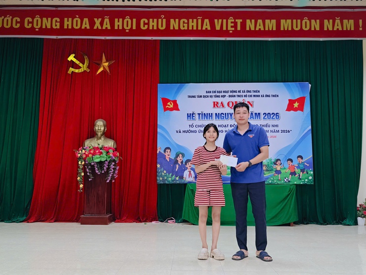 XÃ ỨNG THIÊN RA QUÂN HÈ TÌNH NGUYỆN VÀ TỔ CHỨC CÁC HOẠT ĐỘNG HÈ CHO THIẾU NHI NĂM 2026- Ảnh 9.