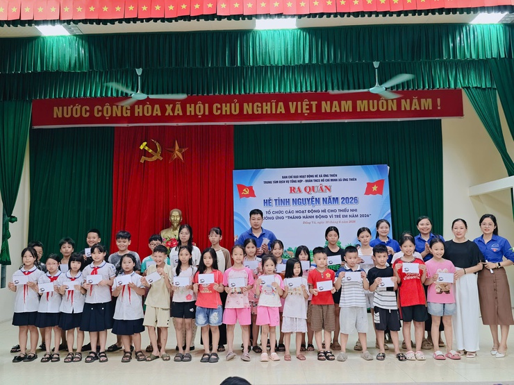 XÃ ỨNG THIÊN RA QUÂN HÈ TÌNH NGUYỆN VÀ TỔ CHỨC CÁC HOẠT ĐỘNG HÈ CHO THIẾU NHI NĂM 2026- Ảnh 10.