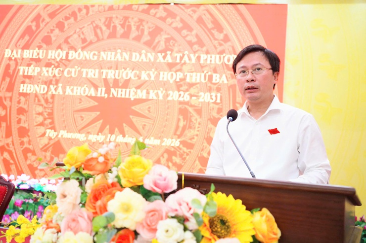 HĐND XÃ TÂY PHƯƠNG TỔ CHỨC TIẾP XÚC CỬ TRI ĐỒNG LOẠT TẠI 06 ĐƠN VỊ BẦU CỬ- Ảnh 12.