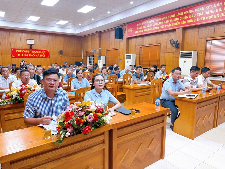 Phường Thanh Liệt triển khai lấy ý kiến cử tri về sắp xếp, tổ chức lại các tổ dân phố- Ảnh 1.
