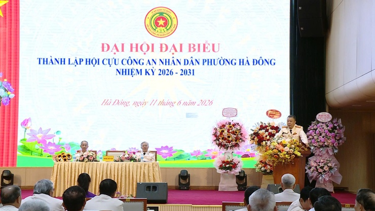 Đại hội thành lập Hội Cựu Công an nhân dân phường Hà Đông, nhiệm kỳ 2026- 2031- Ảnh 1.