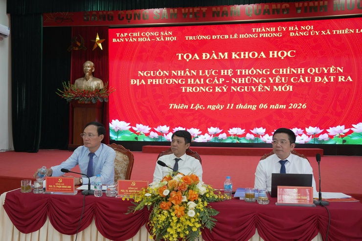 Tọa đàm khoa học: Phát triển nguồn nhân lực chính quyền địa phương hai cấp đáp ứng yêu cầu kỷ nguyên mới- Ảnh 2.