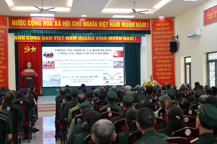 Hội CCB xã Thiên Lộc phối hợp với Trung tâm Chính trị Đông Anh tổ chức lớp bồi dưỡng công tác Hội CCB năm 2026- Ảnh 4.