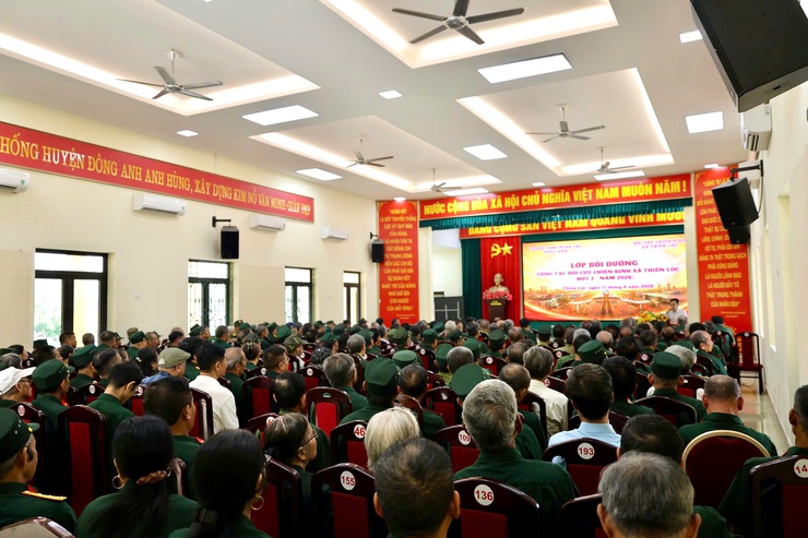 Hội CCB xã Thiên Lộc phối hợp với Trung tâm Chính trị Đông Anh tổ chức lớp bồi dưỡng công tác Hội CCB năm 2026- Ảnh 7.