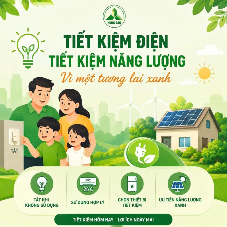 TIẾT KIỆM ĐIỆN HÔM NAY – CHUNG TAY VÌ TƯƠNG LAI NGÀY MAI- Ảnh 1.