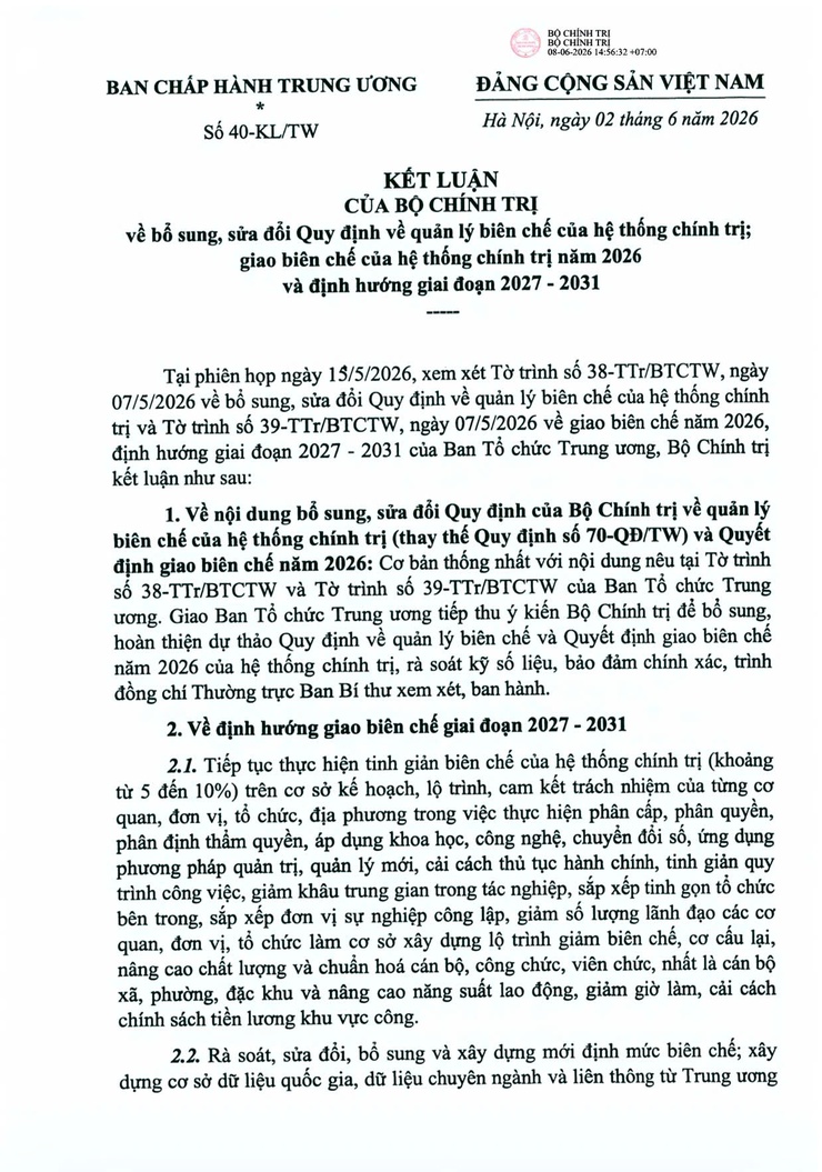 UBND phường Văn Miếu - Quốc Tử Giám tuyên truyền Kết Luận số 40-KL/TW- Ảnh 1.
