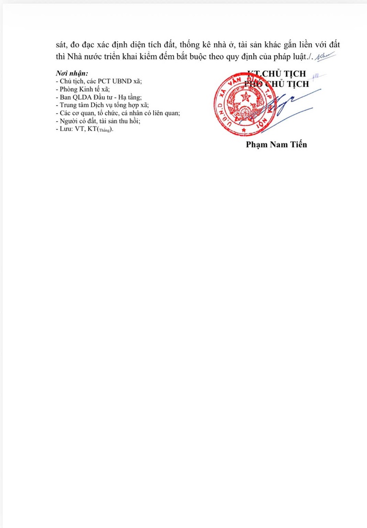 THÔNG BÁO THU HỒI ĐẤT
Để thực hiện dự án: Xây dựng HTKT khu 1 - Trung tâm thương mại dịch vụ đất ở mới thị trấn Vân Đình, huyện Ứng Hoà, thành phố Hà Nội- Ảnh 4.