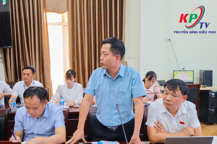 Thường trực Đảng ủy xã Kiều Phú giao ban với UBND xã về kết quả giải quyết phản ánh, kiến nghị của công dân trong lĩnh vực đất đai- Ảnh 9.