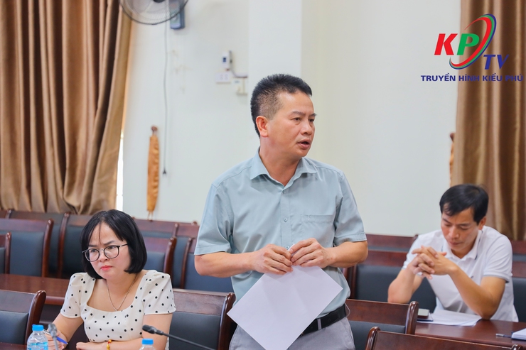Thường trực Đảng ủy xã Kiều Phú giao ban với UBND xã về kết quả giải quyết phản ánh, kiến nghị của công dân trong lĩnh vực đất đai- Ảnh 4.