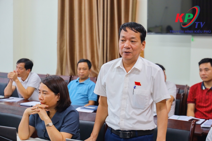 Thường trực Đảng ủy xã Kiều Phú giao ban với UBND xã về kết quả giải quyết phản ánh, kiến nghị của công dân trong lĩnh vực đất đai- Ảnh 16.
