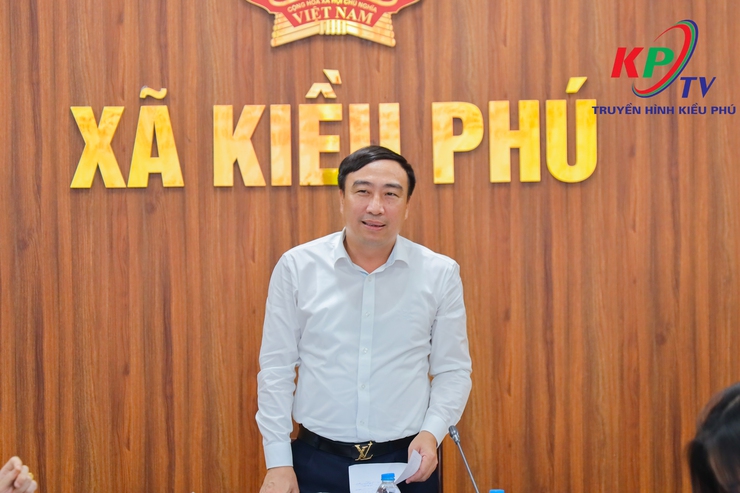Thường trực Đảng ủy xã Kiều Phú giao ban với UBND xã về kết quả giải quyết phản ánh, kiến nghị của công dân trong lĩnh vực đất đai- Ảnh 17.