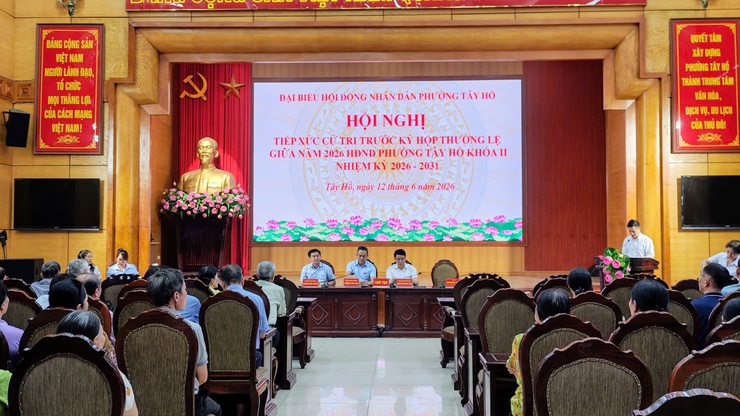 Phường Tây Hồ tổ chức hội nghị tiếp xúc cử tri của Tổ đại biểu Hội đồng nhân dân phường số 6- Ảnh 1.